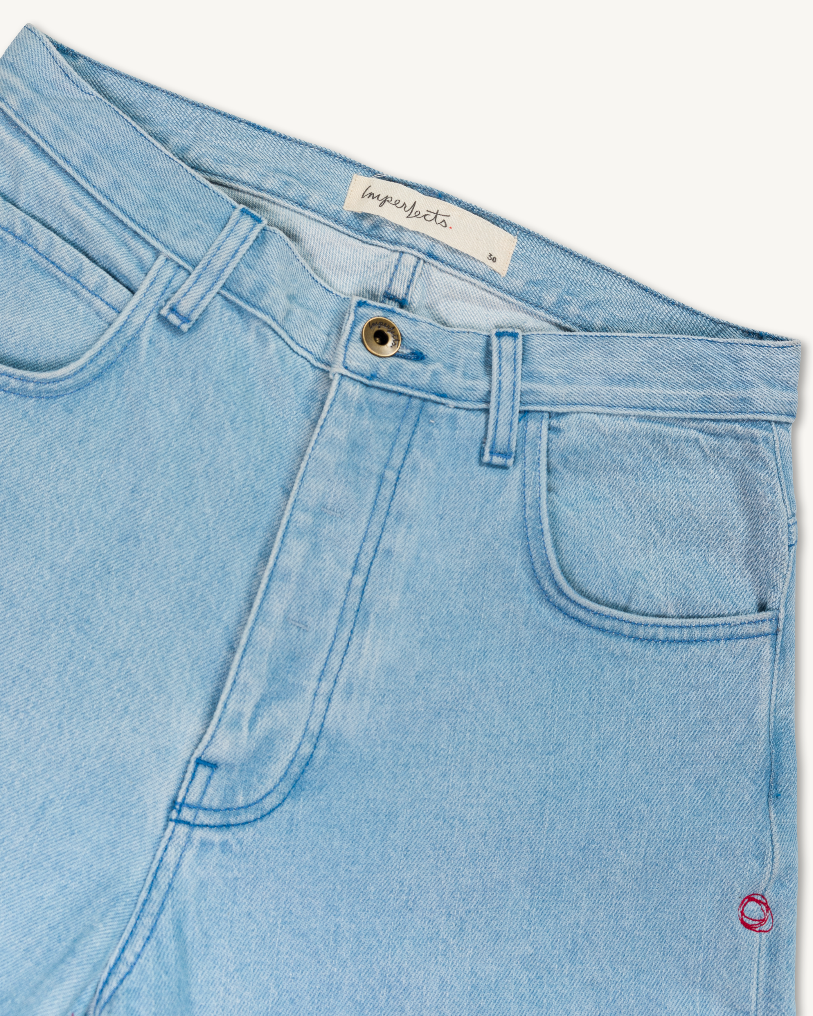 Loose High Waist Jeans - Light denim blue - Ladies | H&M IN